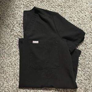 Fig Black Scrub top